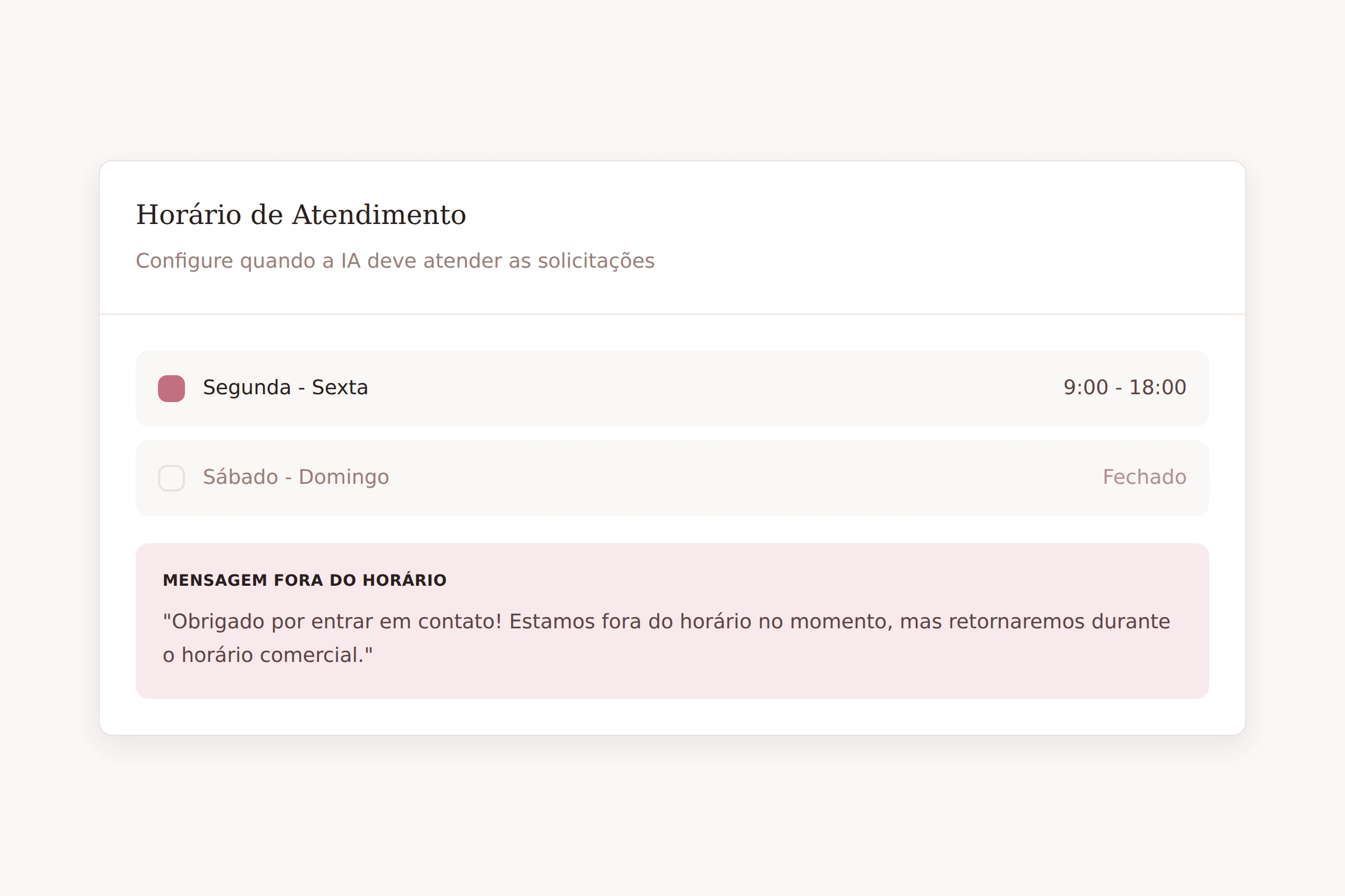 Seus Horários, Suas Regras